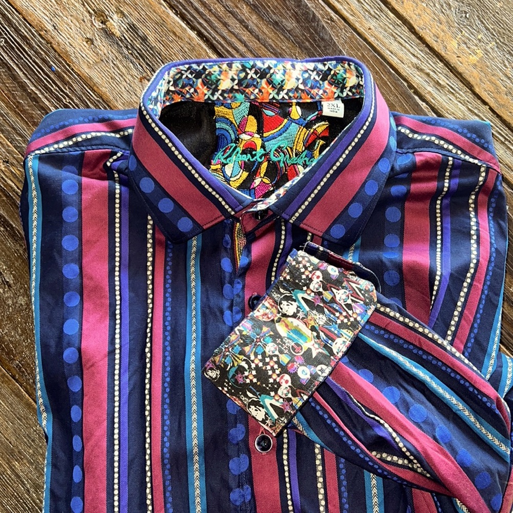 Robert Graham Men’s Long Sleeve Striped Button Down Shirt
